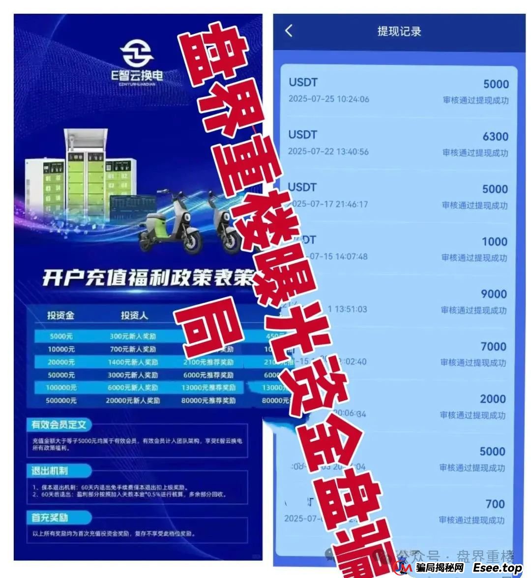 E智云换电重楼揭秘:新能源外衣下的资金盘骗局，马上崩盘跑路!