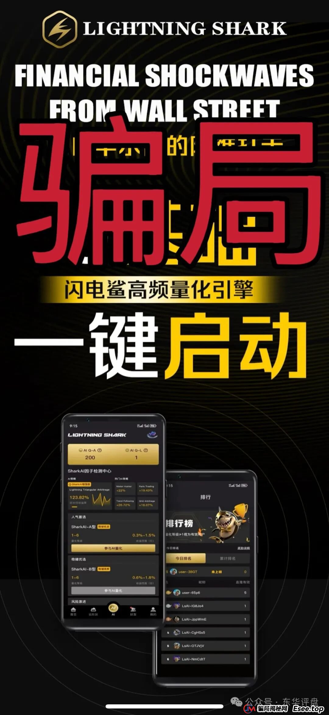 VAX（VaultX）骗局跑路后，诈骗团伙再次开盘闪电鲨AI高频量化资金盘骗局继续收割韭菜，绝对的一轮圈韭菜盘，看见一