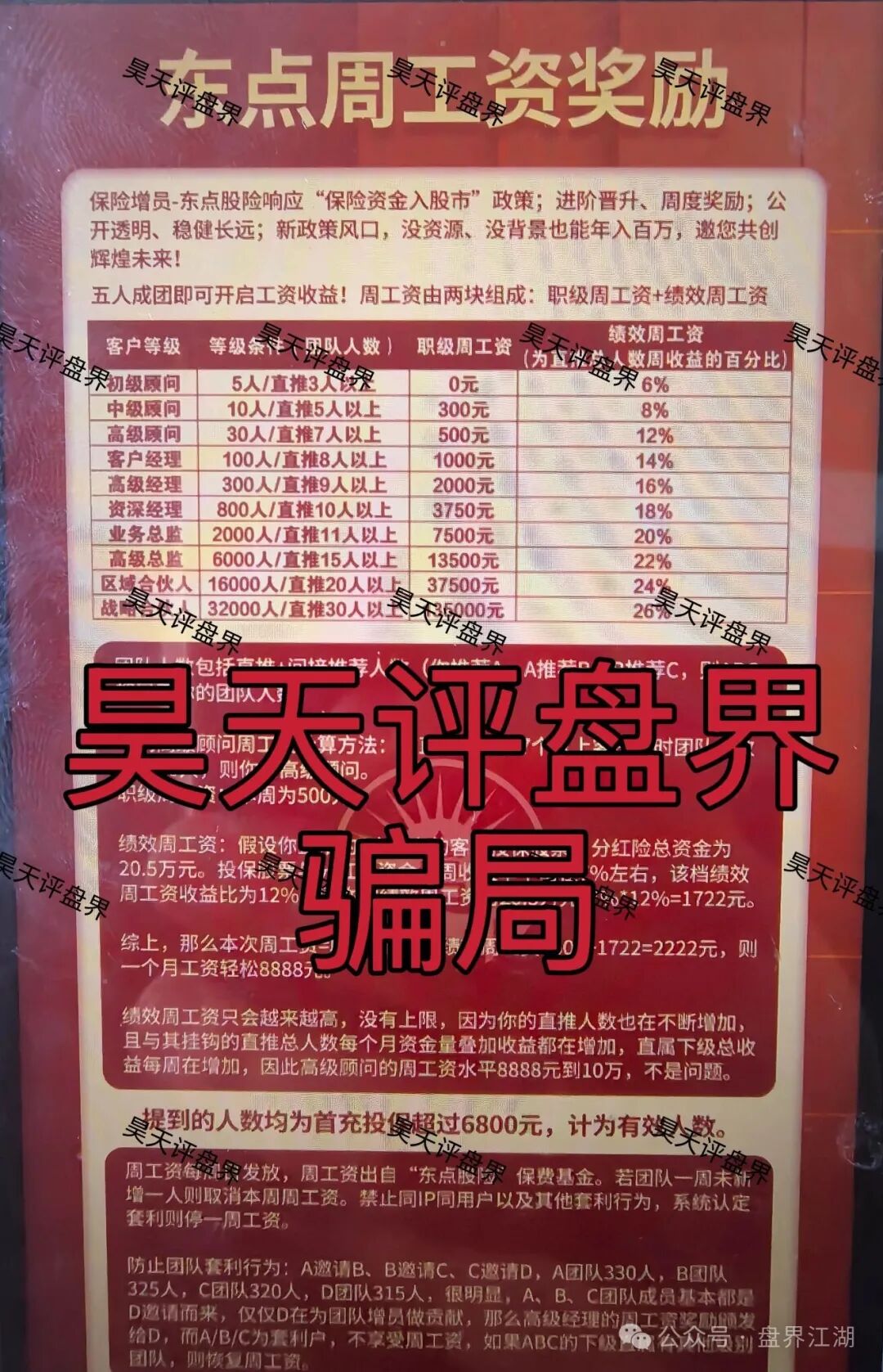 东点股险股票跟单类资金盘骗局，炒股亏了保险赔、拉人头周薪可达13.5万？东点保险套路起底！