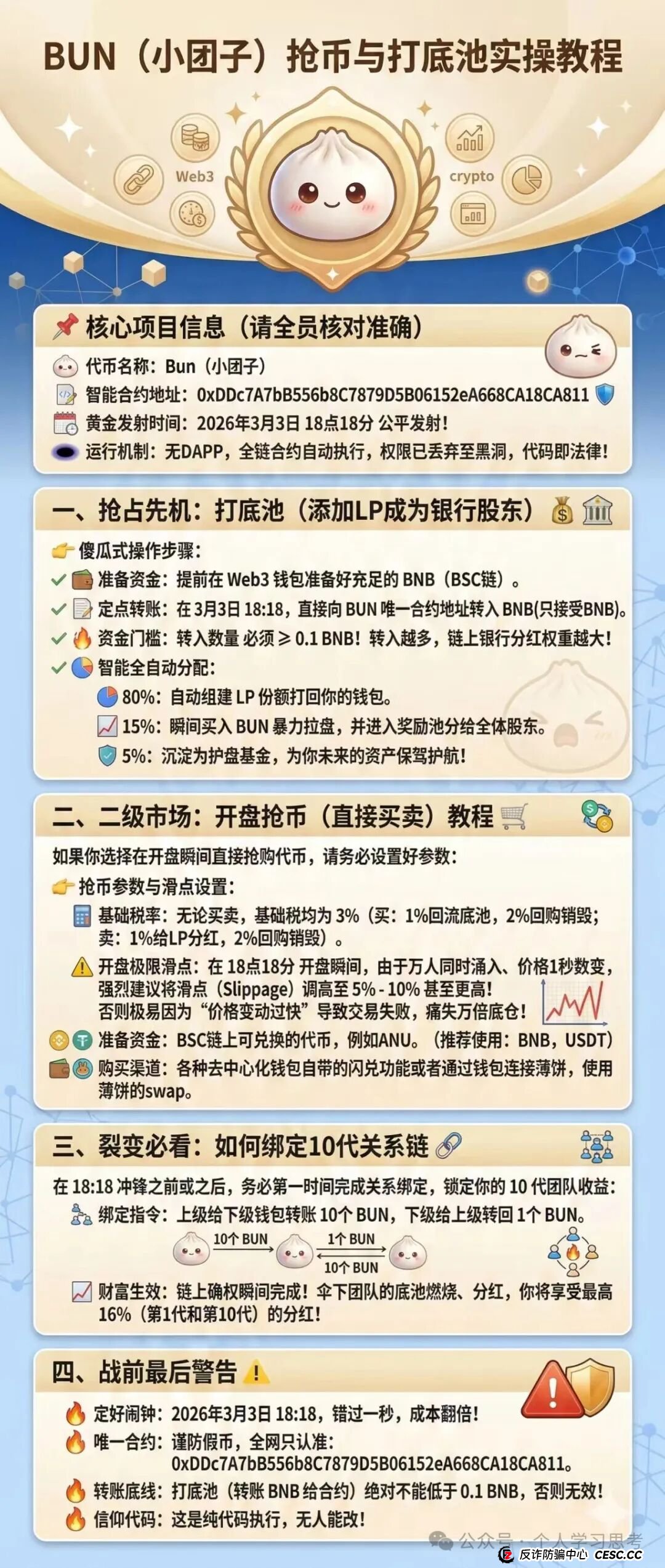 BUN小团子“10代收益”是馅饼还是陷阱？老李：这不就是网络传销的链上版吗？